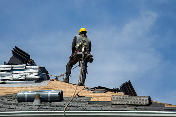 Professional Roofing technician working in Lincoln, RI